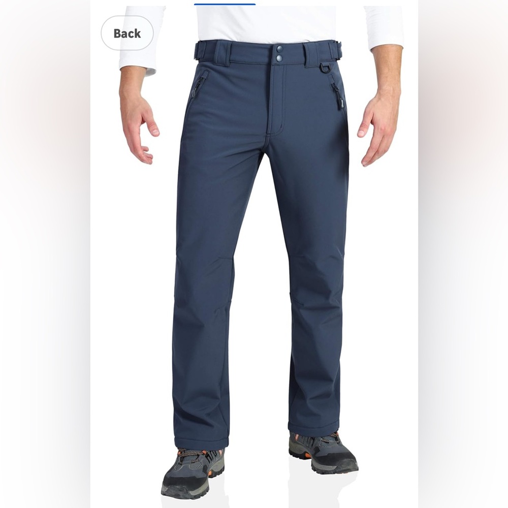 Outdoor Ventures Men's Lite Snow Pants, Waterproof size 34W inseam 28”